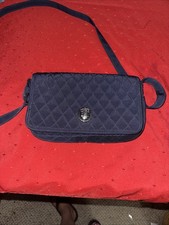 Vera Bradley Quilted Crossbody Bag Navy Turn Lock