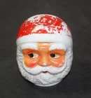 VTG Milk Glass Santa Head Double Sided Lantern Globe Shade 3"x2.5"x2.5"