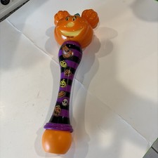 Disney Parks Mickey Mouse Jack-O-Lantern Halloween Light-Up Bubble Wand