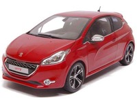 Peugeot 208 Gti 2013 - Norev 1/18 Rot Modellauto (Metall)