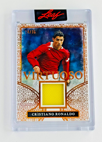 2026 Leaf Art of Sport Cristiano Ronaldo Virtuoso Match-Worn Patch /35 Portugal