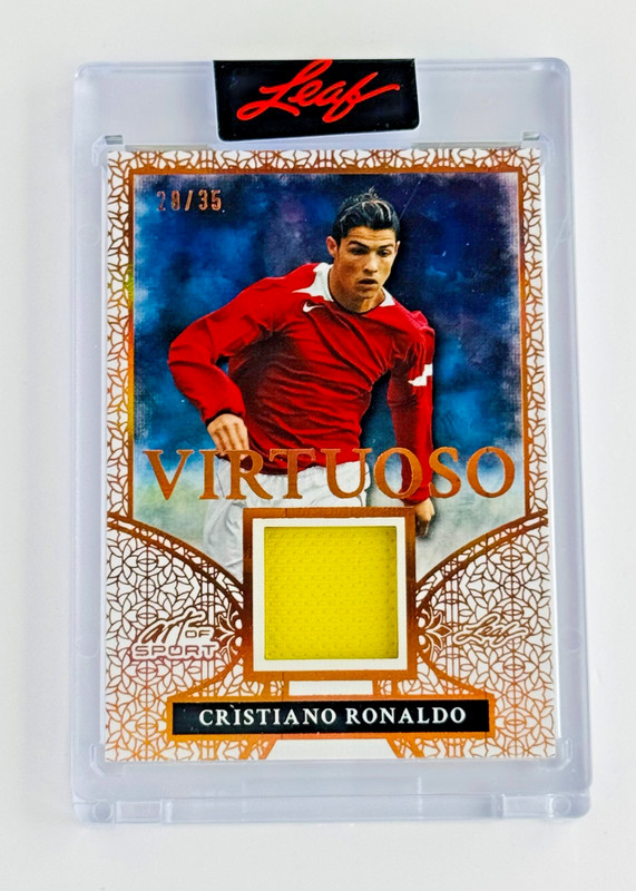 2026 Leaf Art of Sport Cristiano Ronaldo Virtuoso Match-Worn Patch /35 Portugal