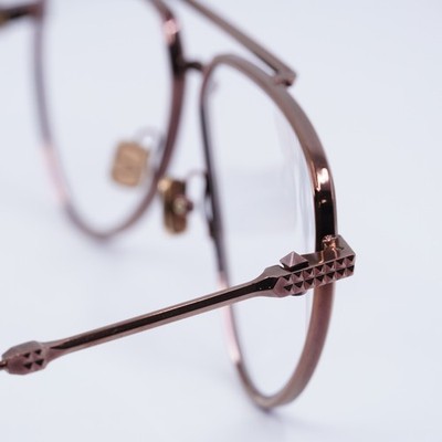 VALENTINO EYEGLASSES STUD-II VLX-133C AVIATOR UNISEX GOLD  display picture 2