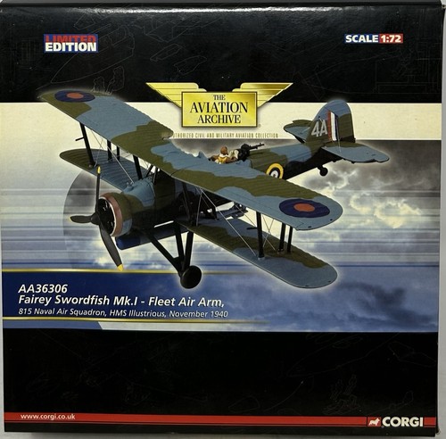 Corgi Aviation Archive Fairey Swordfish Mk.I 1:72 Scale AA36306 - Picture 2 of 5