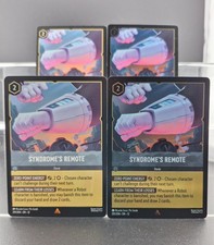 Disney Lorcana Syndrome's Remote 201/204 Wilds Unknown Rare 4 Cards
