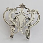 Art Nouveau LUNT Sterling Napkin or Money Clip - 1  5/8" x 1  3/8" - No Mono
