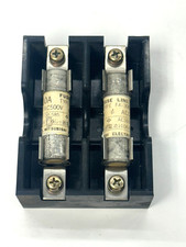 (LOT OF 2) MITSUBISHI ELECTRIC FA-30B FUSE LINK 10 AMP W/ 2-POLE FUSE HOLDER