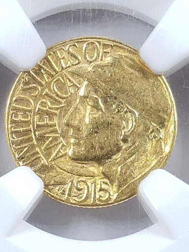 1915-S Gold Panama Pacific Exposition NGC AU58 - Picture 2 of 4