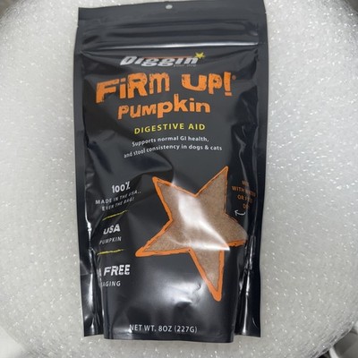 Diggin' Firm Up Pumpkin Powder for Dogs & Cats, 100% Made in USA, 8oz, 7/21/27