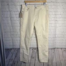 NWT Collars and Co CEO Chino Five Pocket Cotton Stretch Pants Stone 34x32