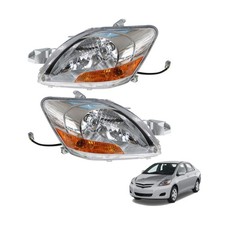 Are Aftermarket Headlights Better than OEM? 1 Pair Headlight Assembly Headlamp Driver and Passenger Side Chrome Clear Len...