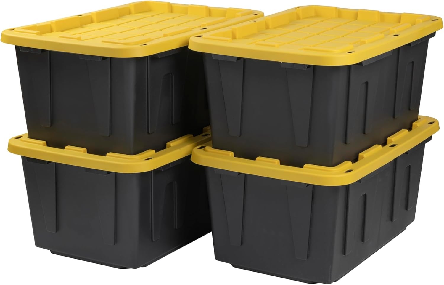 27-Gallon Heavy Duty Storage Container & Snap-Tight Lid,14.3