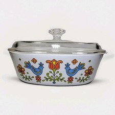 Vintage 1975 Corning Ware Casserole Country F...