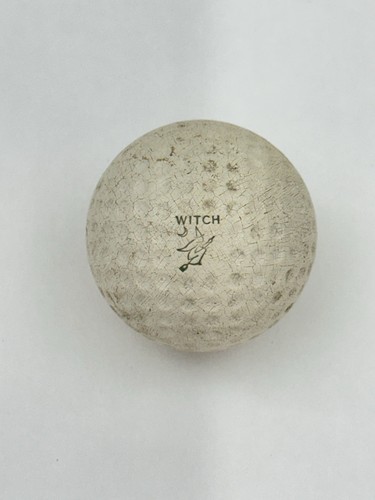 SPALDING WITCH Golf Ball Vintage Antique Riding Broomstick RARE Hard To Find - Picture 1 of 8