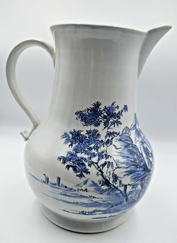 Vintage Large Williamsburg Delft Chinioserie Water Pitcher Made in Holland - Picture 6 of 10
