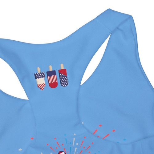 Girls Two Piece Swim Suit (AOP). Celebrate 🇺🇸 in style - 第 5/16 張圖片