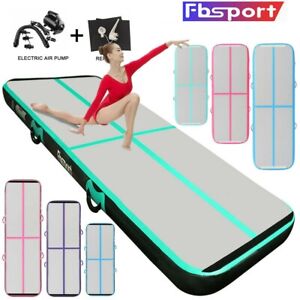 100X60CM Inflatable Air Mat Track Floor Sports Gymnastics Tumbling Mat GYM Pump