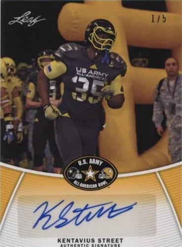 2014 Leaf U.S. Army All-American Bowl Kentavius Street #BA-KS1