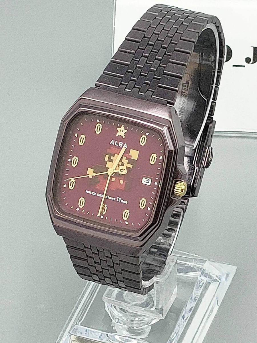 Seiko Alba Super Mario Bros. Limited Quartz Watch purple Super