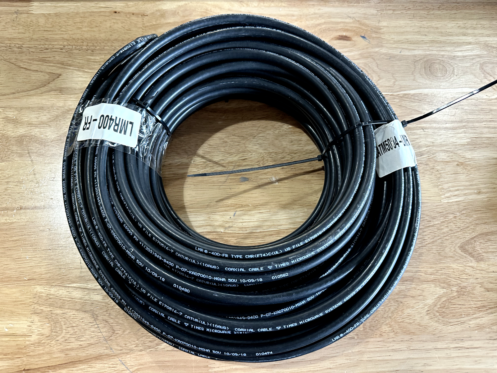 LMR-400-FR Fire Rated Low Loss Communications Coax Cable Black 120FT | eBay