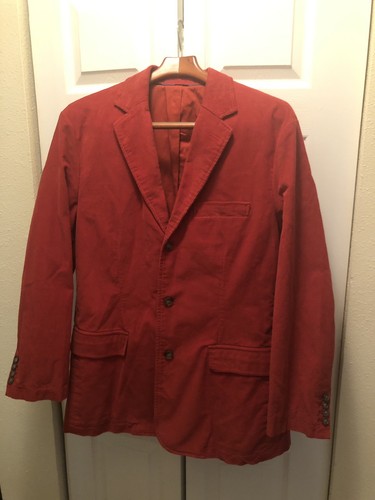J.Crew Men's Red Corduroy Blazer - L | eBay