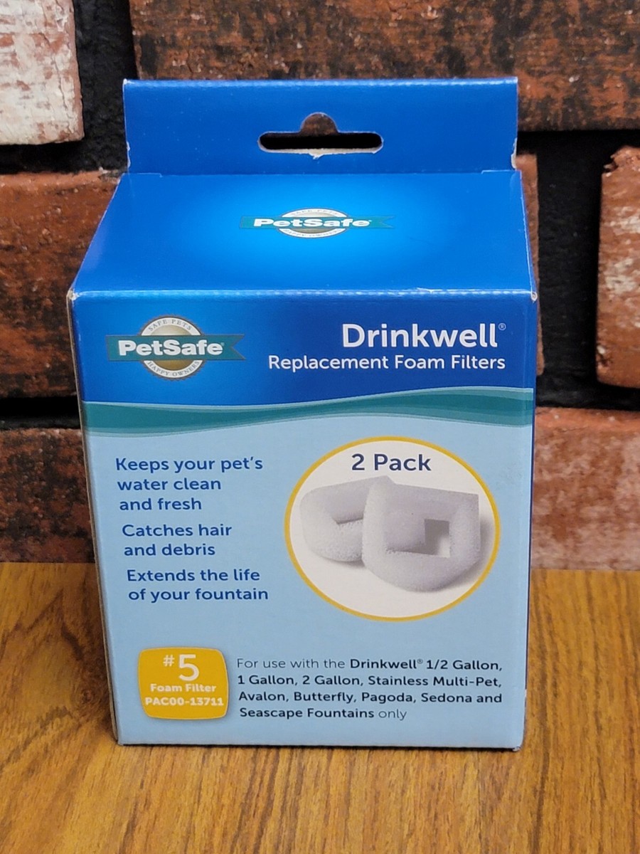 PetSafe Drinkwell PAC00-13711 Foam Replacement Pre-Filters 2-Pack