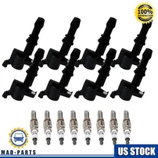8Set FD508 Ignition Coil DG508 & Spark Plug SP479 For Ford F150 4.6L 5.4L