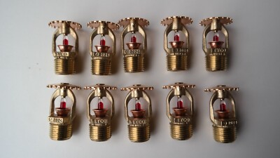 10st TYCO Sprinkler ,Sprinklerkopf rot  1/2'' Sprinkleralarm Bj. 2024