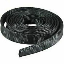 1/4 Inch Black Expandable Wire Cable Sleeving Sheathing Braided Loom 10 Feet