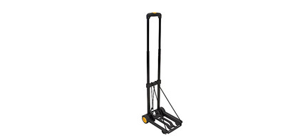 Mount-It! MI-912 Luggage Folding Cart And Dolly, 17''H x 3''W x 9''D, Black