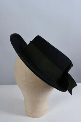 Ladies Hutmacher Zapf Bayreuth Classic Hat Size M / 57cm Green Ribbon & Feather Hutmacher Zapf - Ladies Francesca Hat main image 3