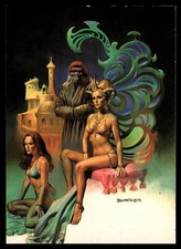 Comic Images Boris Fantasy Art Exotic Card # 16 Apes Land Women on Throne