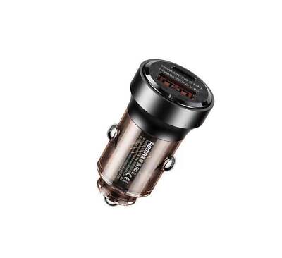 Zigarettenanzünder 30w 1X USB 1x USB-C Ladegerät KFZ LKW Auto Ladeadapter Handy