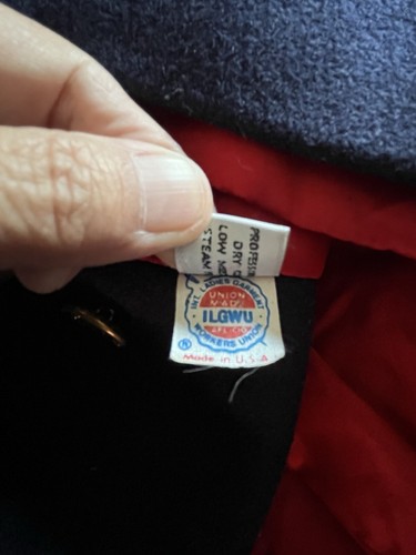 Vintage Girls Rothschild Wool Sailor Coat. Navy with Red Trim and Lining. Size 4 - Picture 9 of 15