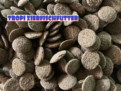 TROPI ZIERFISCHFUTTER Tropi Algen Wafers 100ml Welsfutter Spirulina L-Welse Futterchips Schmerlen