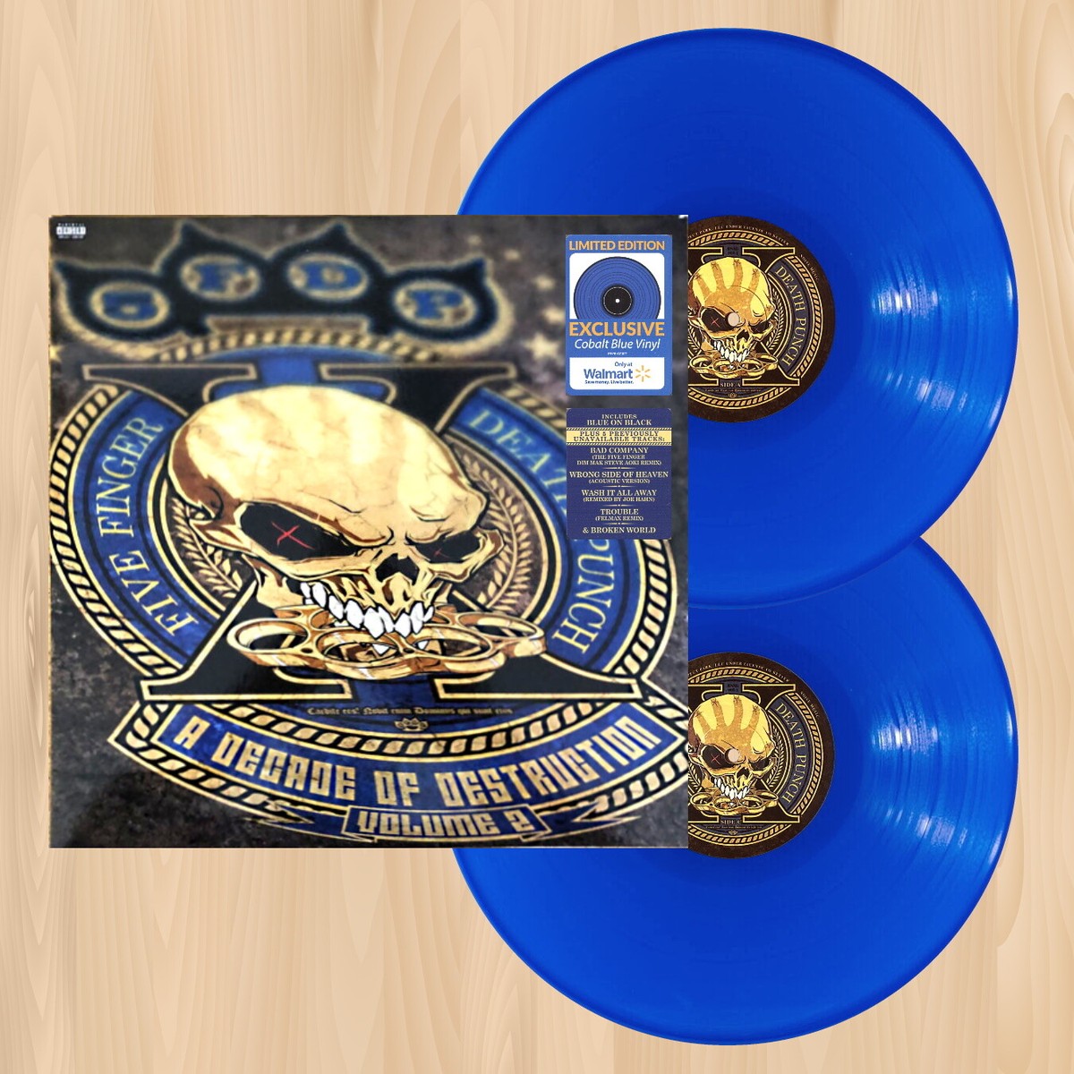 BLUE VINYL---- FIVE FINGER DEATH PUNCH A Decade of Destruction
