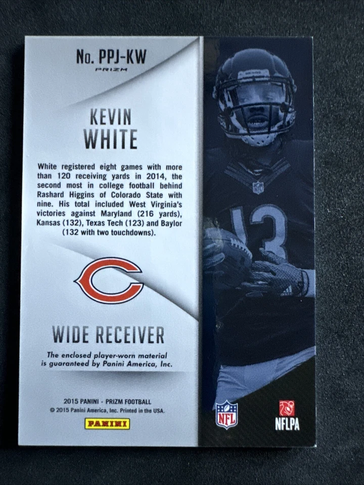 2015 Panini Prizm Premier Jerseys Kevin White #PPJ-KW Rookie HOLO RC - Image 2 of 3