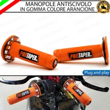 MANOPOLE MANUBRIO MOTO CROSS ARANCIONE GOMMA PER MOTO GUZZI V 35 1981-1986 II
