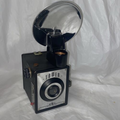Vintage 1940’s TOWER 120 Series Box Camera & Flash In Original Boxes - Picture 2 of 6