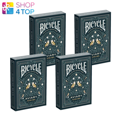 4 Aviary Bicycle Playing Cards Deck Magic Tricks Pokerspiele USA New