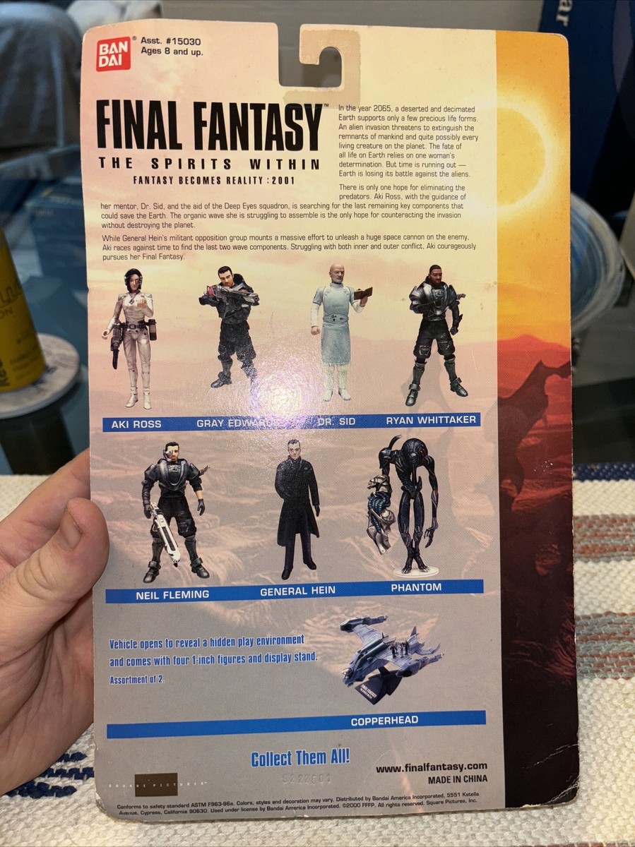 Final Fantasy Spirits Within Aki Ross Bandai figure, complete