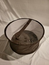 Large hat box Brown with Clear PVC Top
