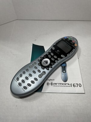 Logitech Harmony 670 Universal Programmable Remote Tested Working With Manual
