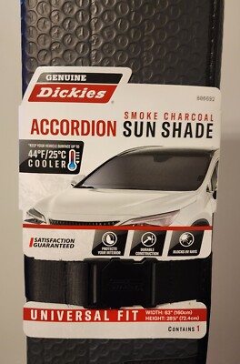 Genuine Dickies Smoke Charcoal Accordion Auto Sunshade Sun Visor
