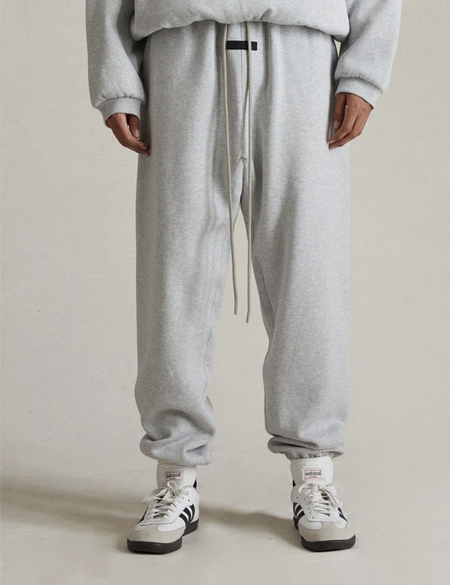 Fear of God Essentials Light Heather Grey Sweatpants | eBay
