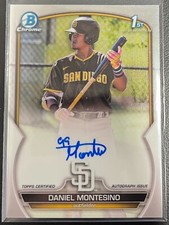 2023 Bowman Chrome Daniel Montesino 1st Prospect Auto Padres