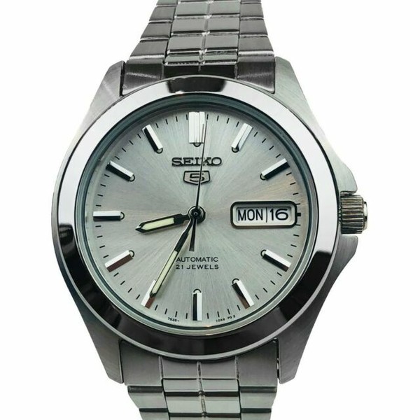 Seiko 5 38 mm Cassa Argento in Acciaio, Cinturino Argento in Acciaio,  Orologio da Uomo - (SNKK87K1) | Acquisti Online su eBay