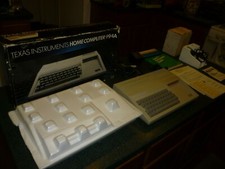 Texas Instruments TI-99/4A Home Computer Game System in Original Box, Works 