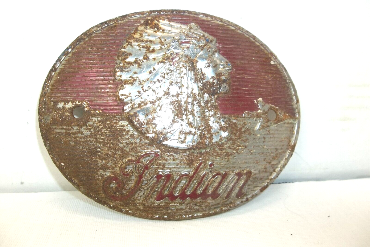 インド印 Vintage Indian Motorcycles Tank badge emblem | eBay