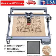 Creality 5W Laser Engraver,72w Laser Cutter & 500*500mm Honeycomb Workbench